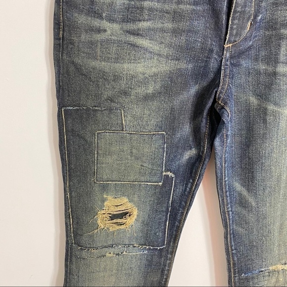 Paper Denim & Cloth Distressed Jeans NWT Sz 27 Flare - Picture 8 of 10